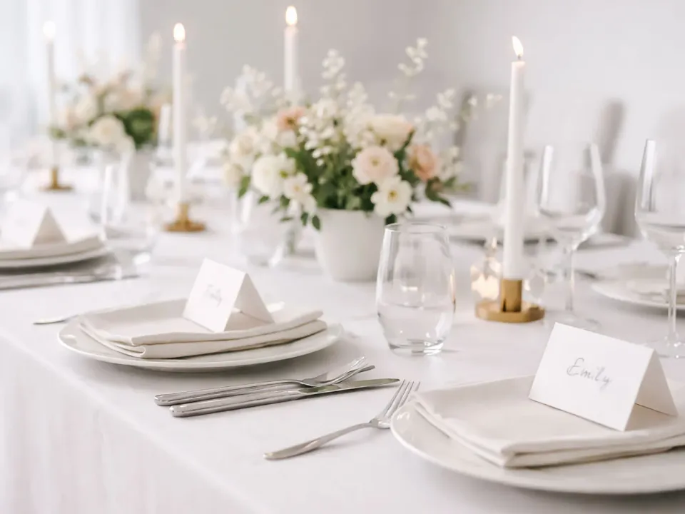 Dove l'amore incontra la tavola: uno styling nuziale curato che unisce gli ospiti