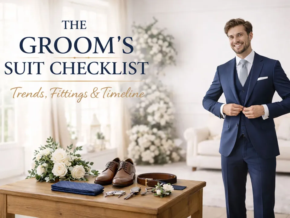 Vodič za odelo za mladoženju: Planiranje, isprobavanja, trendovi & vremenski plan