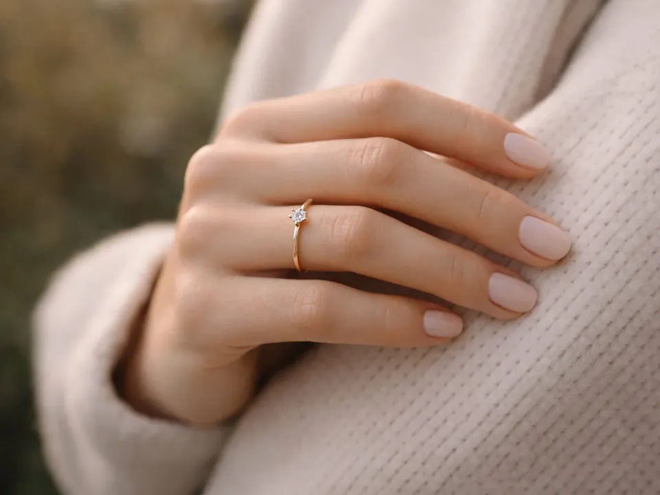 The engagement ring as a sign of a decision