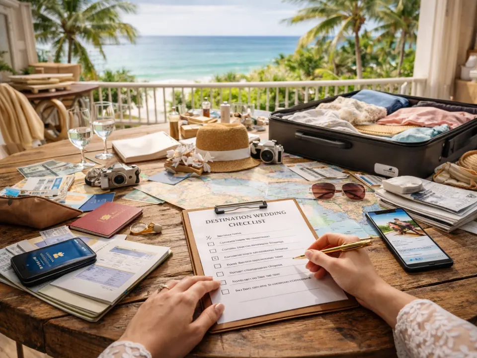 Destination Wedding Checklist: What Changes When Travel Becomes Part of the Plan