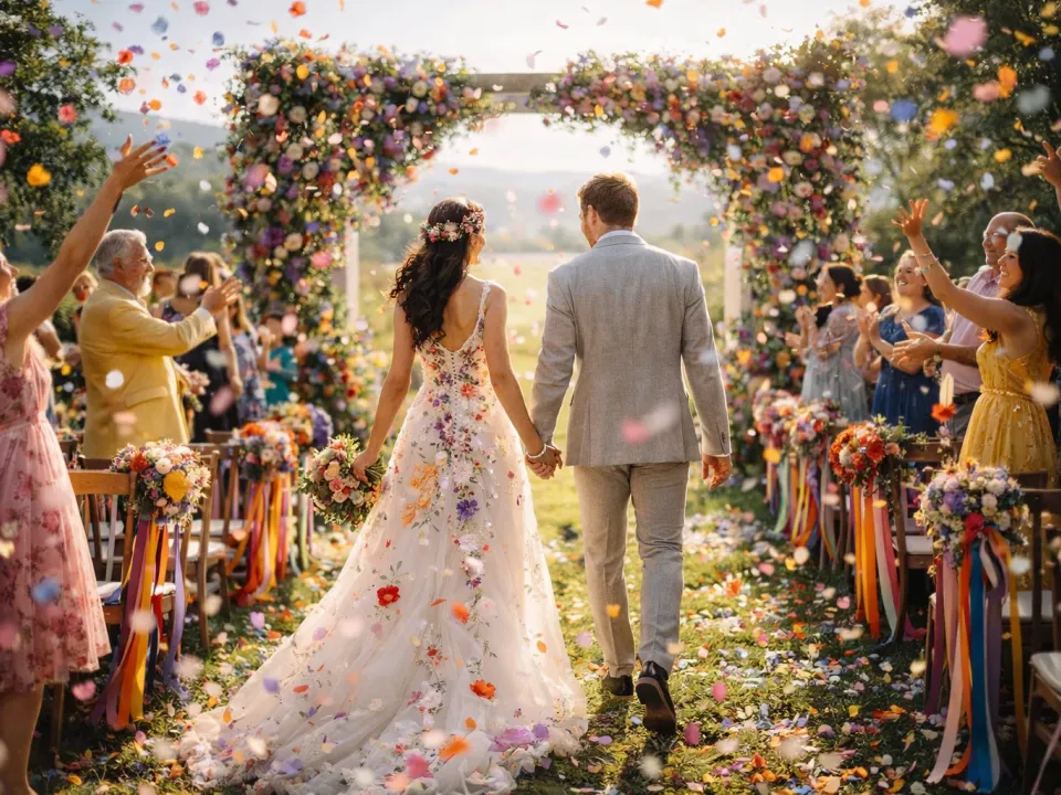 Что свадебные цвета оставляют после себя