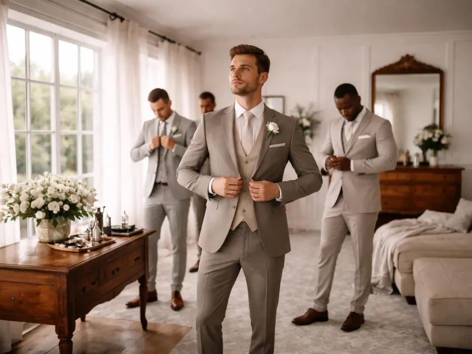 How the Groom Look Becomes Part of the Ceremony