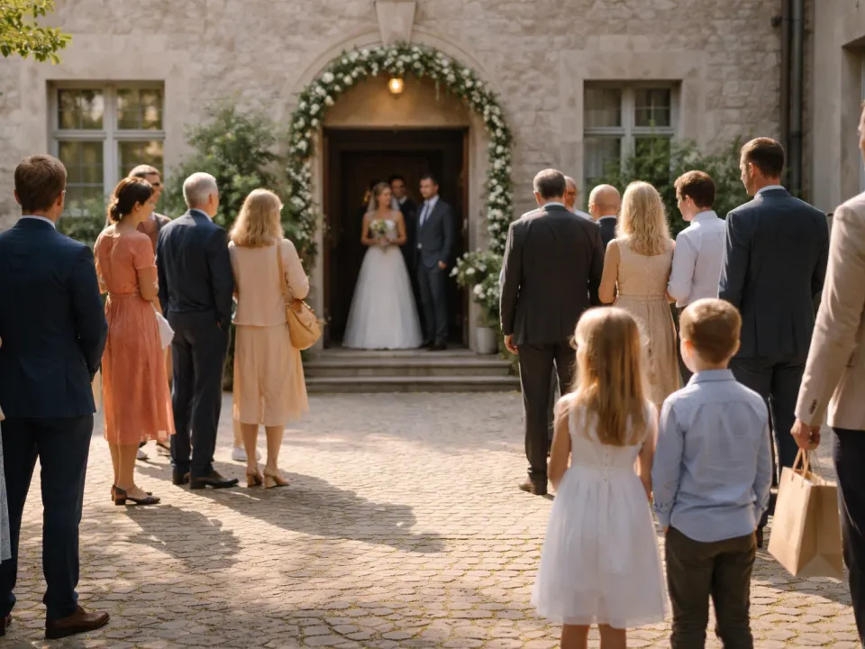 仪式前抵达：宾客如何自行找到座位