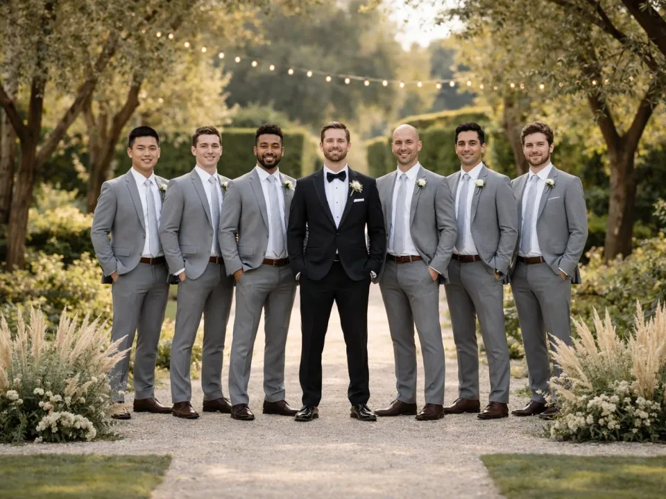 How the Groom Stands Out Among the Groomsmen