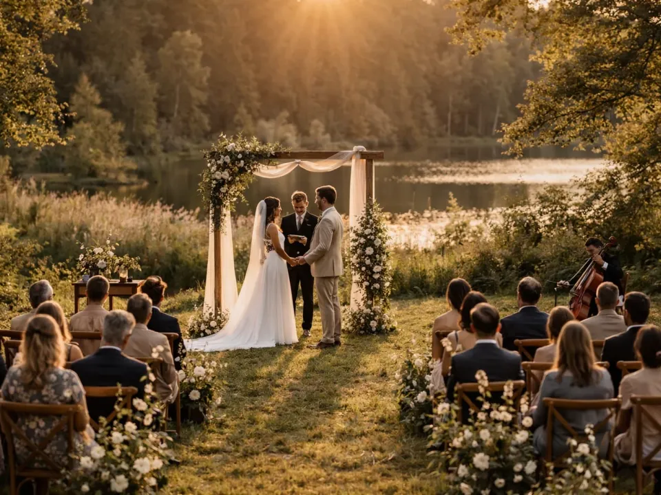 Where an Outdoor Wedding Finds Its Quiet Moments