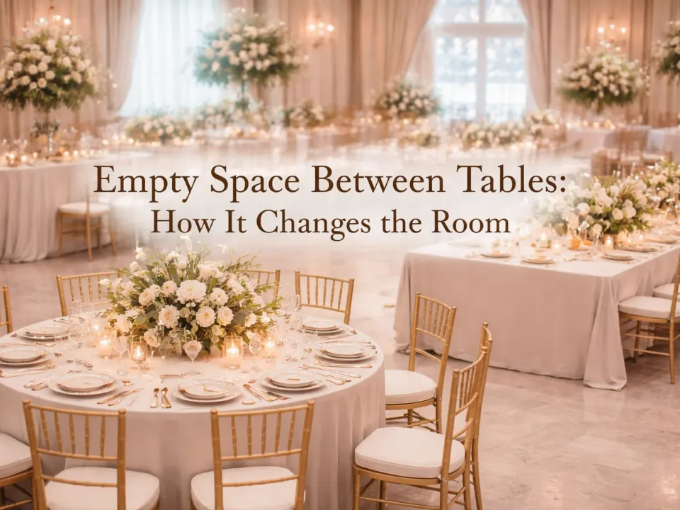 Lo Spazio Vuoto Tra i Tavoli e Come Modella la Stanza