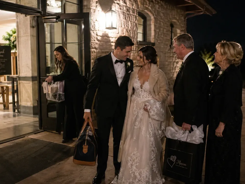 Lista de verificación de salida: Lo que importa en los últimos treinta minutos de una noche de bodas