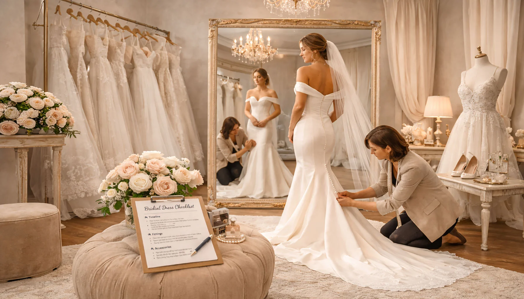 Das Brautkleid im Zusammenspiel