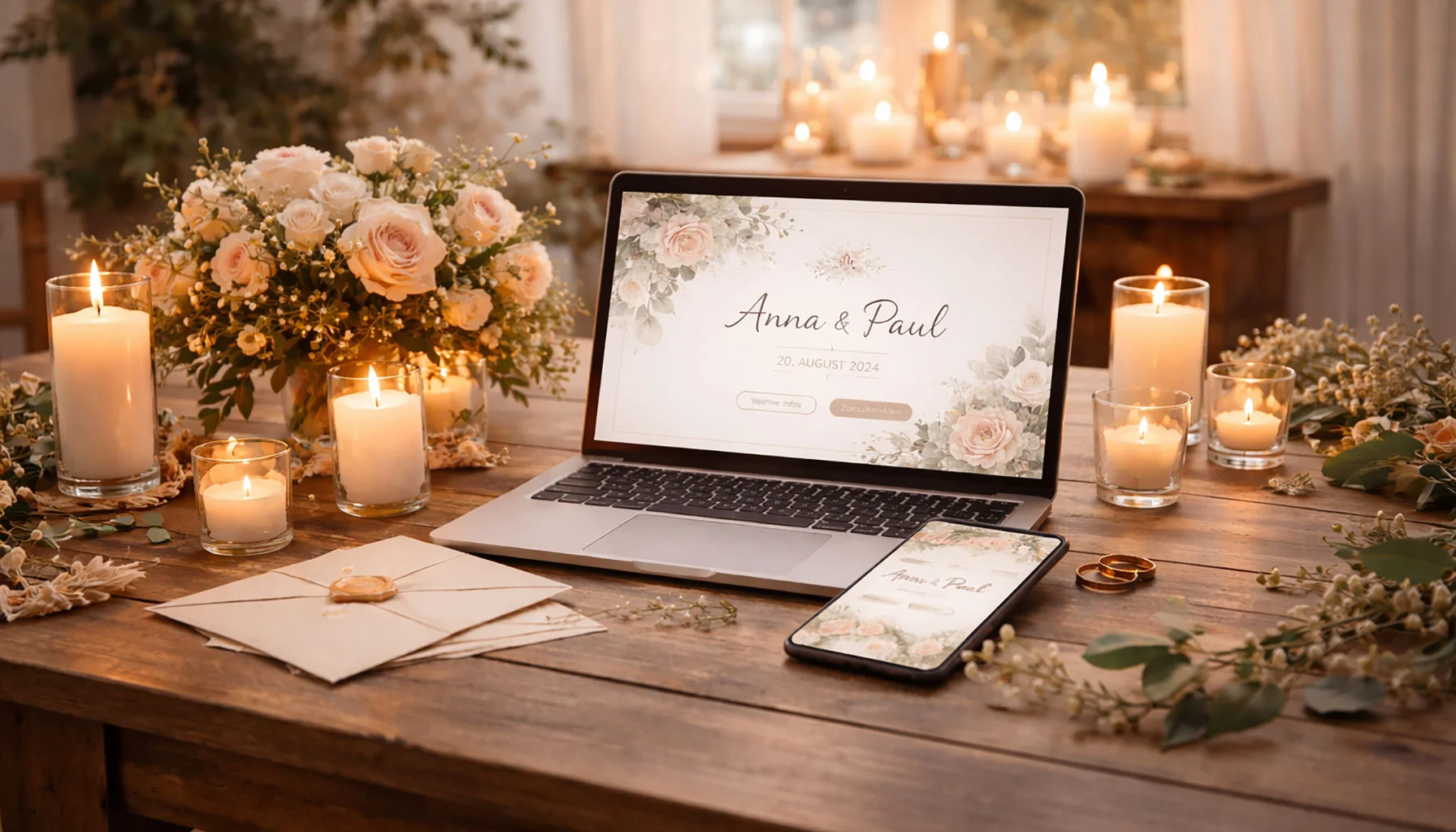 Wedding invitation online – Clearly organized, personally connected