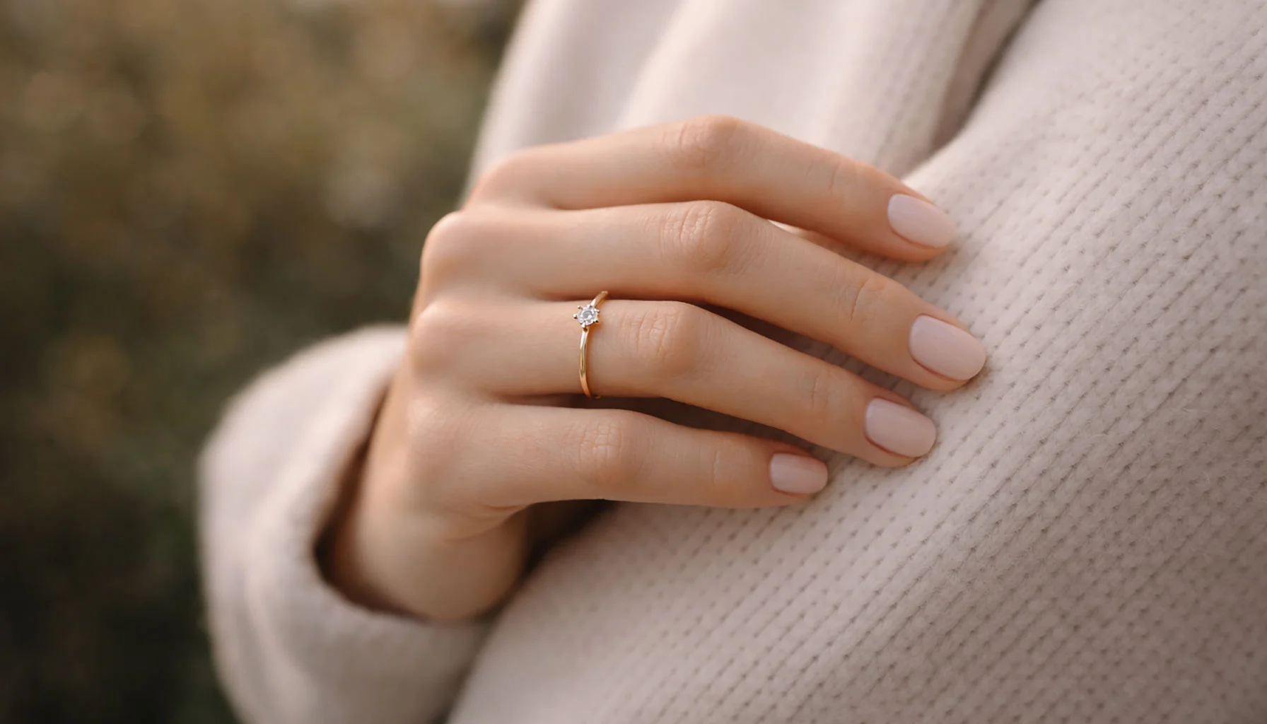 El anillo de compromiso como signo de una decisión