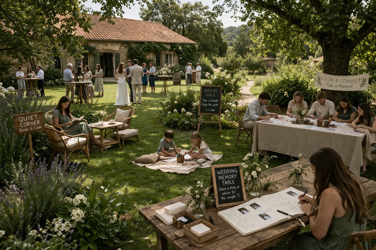 Quiet Wedding Activities for Introverted Guests