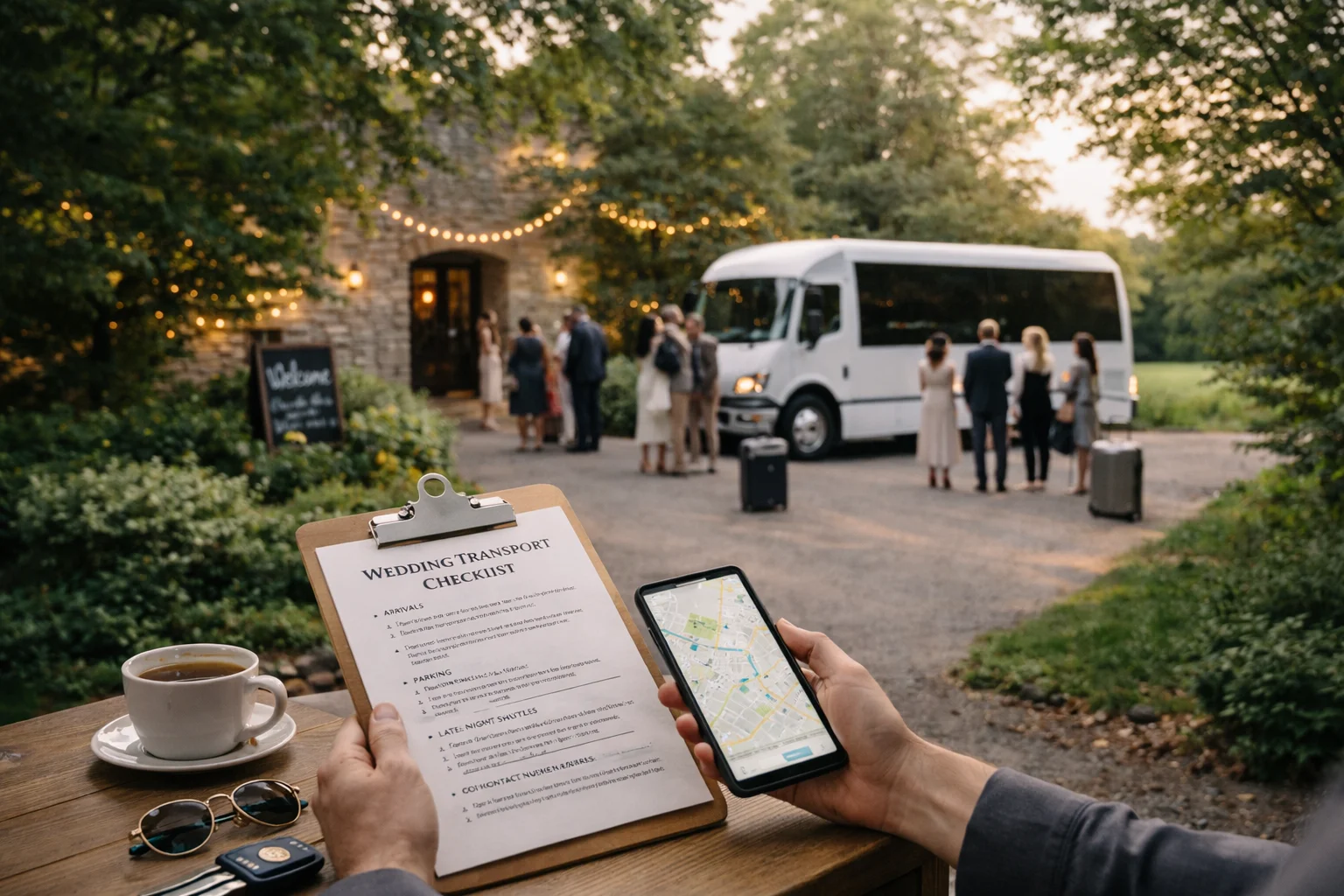 Wedding Transport Checklist: Arrivals, Transfers, Parking, and Late-Night Returns