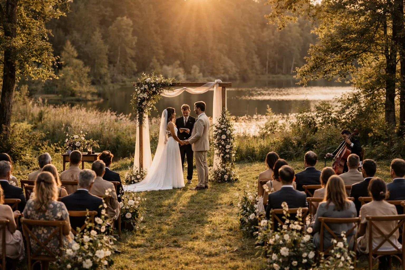Wo eine Outdoor-Hochzeit ihre ruhigen Momente findet