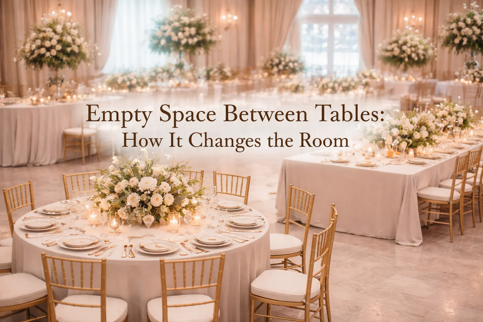 Empty Space Between Tables and How It Shapes the Room