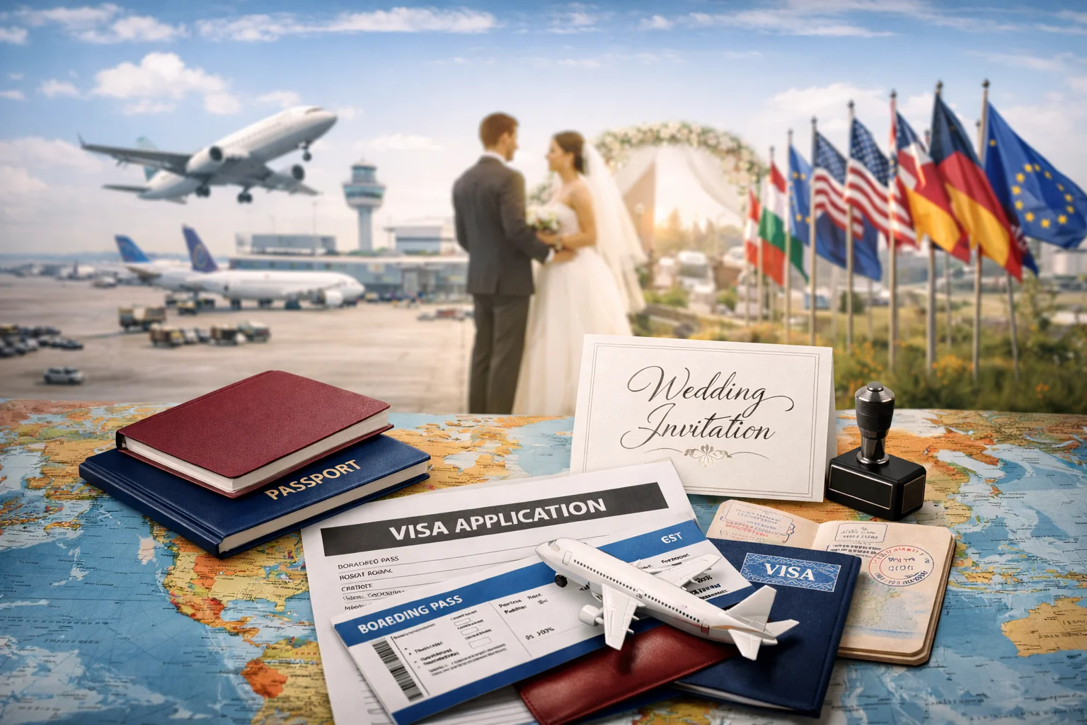 Visa y Reglas de Viaje para Invitados a Bodas Internacionales