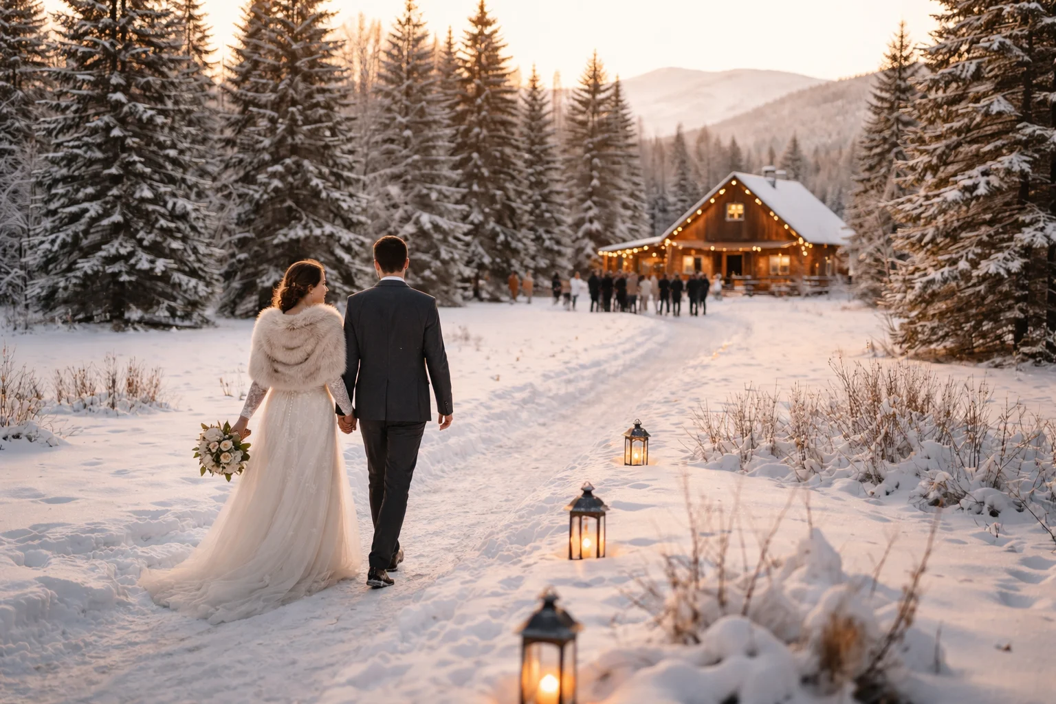 Winter Light and Compressed Timelines in Weddings