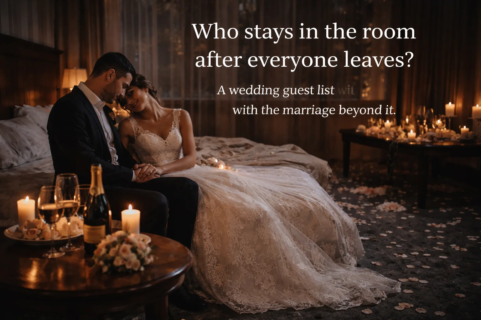 Who Stays in the Room After Everyone Leaves: A Wedding Guest List with the Marriage Beyond It